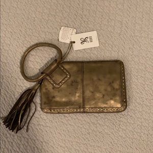 Hobo Bags studded tassel wristlet